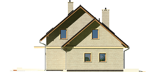 Justin III G1 - Projekt domu Jurek III G1 - elewacja lewa