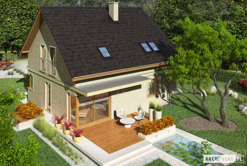 Projekt domu Jurek III G1 - widok z góry
