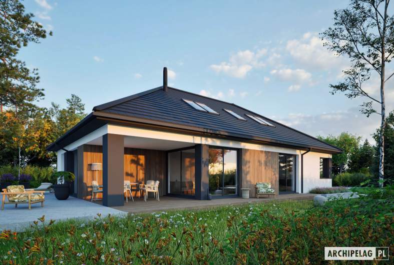 Projekt domu Daniel XI G2 ENEROG PLUS - wizualizacja ogrodowa