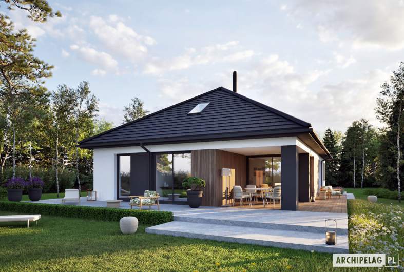 Projekt domu Daniel XI G2 ENEROG PLUS - wizualizacja ogrodowa