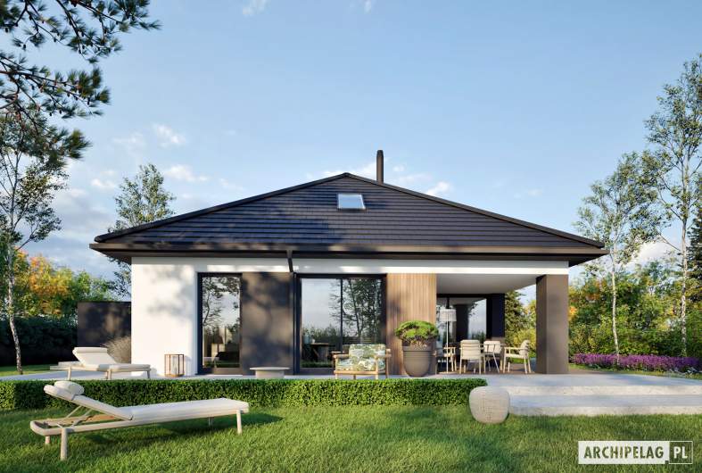 Projekt domu Daniel XI G2 ENEROG PLUS - wizualizacja ogrodowa