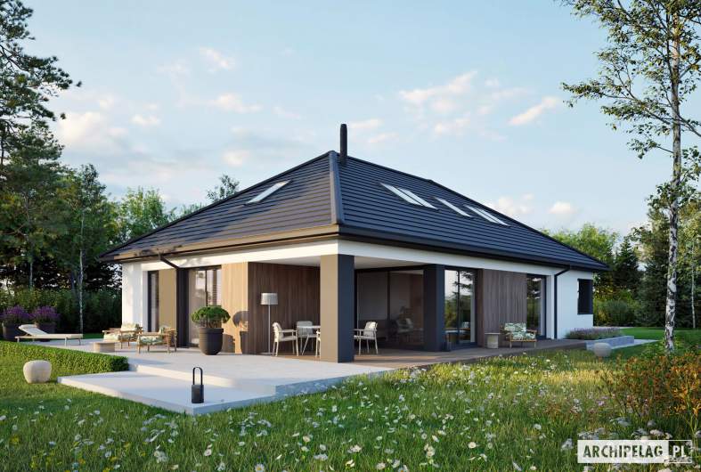 Projekt domu Daniel XI G2 ENEROG PLUS - wizualizacja ogrodowa