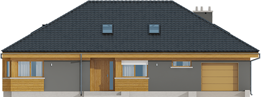 Gabriel G1 ENERGO - Projekt domu Gabriel G1 MULTI-COMFORT - elewacja frontowa