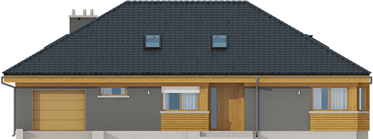 Gabriel G1 ENERGO - Projekt domu Gabriel G1 MULTI-COMFORT - elewacja frontowa