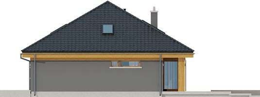 Gabriel G1 ENERGO - Projekt domu Gabriel G1 MULTI-COMFORT - elewacja prawa