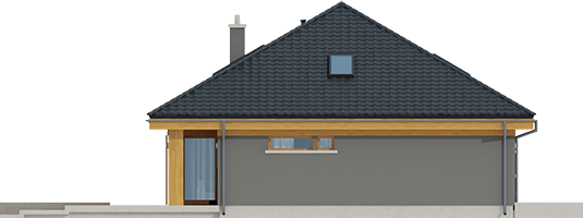 Gabriel G1 ENERGO - Projekt domu Gabriel G1 MULTI-COMFORT - elewacja prawa