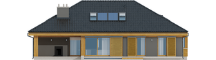 Projekt domu Gabriel G1 MULTI-COMFORT - elewacja tylna