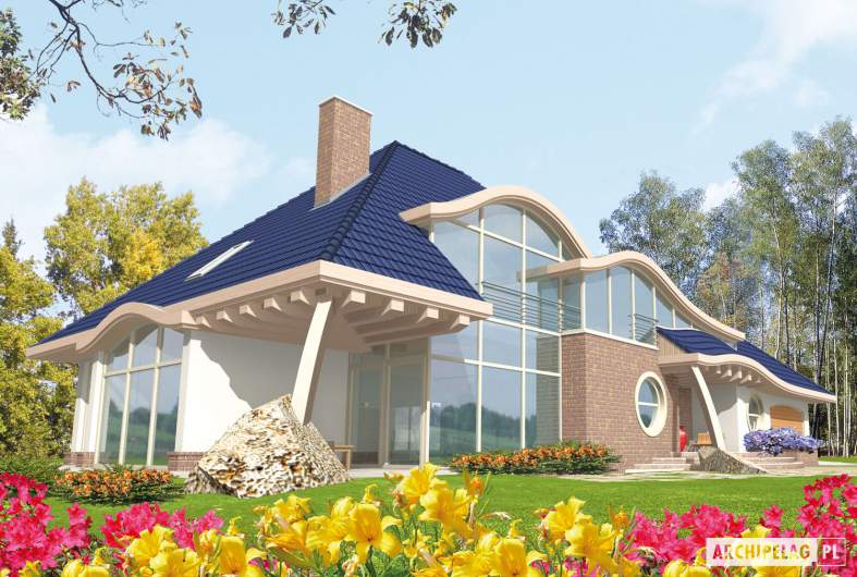 Projekt domu Filip G2 - wizualizacja frontowa