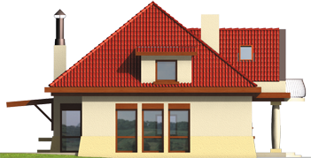 Marlena G1 - Projekt domu Marlena G1 - elewacja lewa