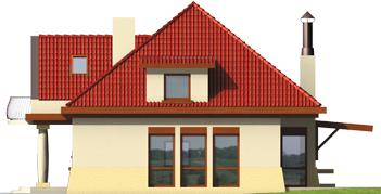 Marlena G1 - Projekt domu Marlena G1 - elewacja lewa