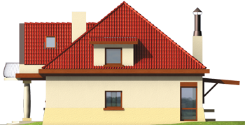 Marlena G1 - Projekt domu Marlena G1 - elewacja prawa