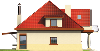 Marlena G1 - Projekt domu Marlena G1 - elewacja prawa