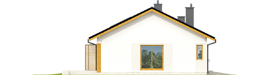 Eric II G1 - Projekt domu Eryk II G1 - elewacja lewa