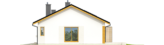 Eric II G1 - Projekt domu Eryk II G1 - elewacja lewa