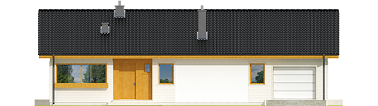 Eric II G1 - Projekt domu Eryk II G1 - elewacja frontowa