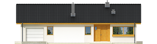 Eric II G1 - Projekt domu Eryk II G1 - elewacja frontowa