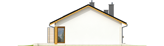 Eric II G1 - Projekt domu Eryk II G1 - elewacja prawa