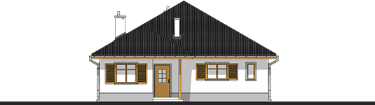 Victoria - Projekt domu Wiktoria - elewacja frontowa