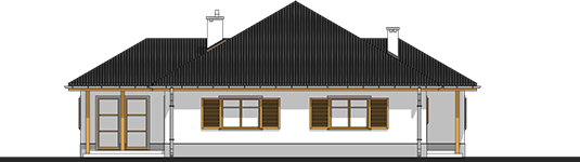 Victoria - Projekt domu Wiktoria - elewacja lewa