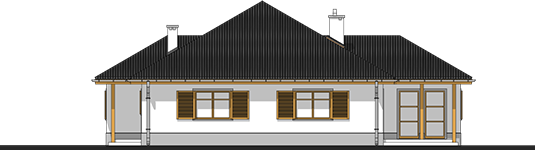 Victoria - Projekt domu Wiktoria - elewacja lewa