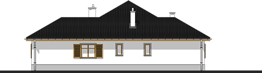 Victoria - Projekt domu Wiktoria - elewacja prawa