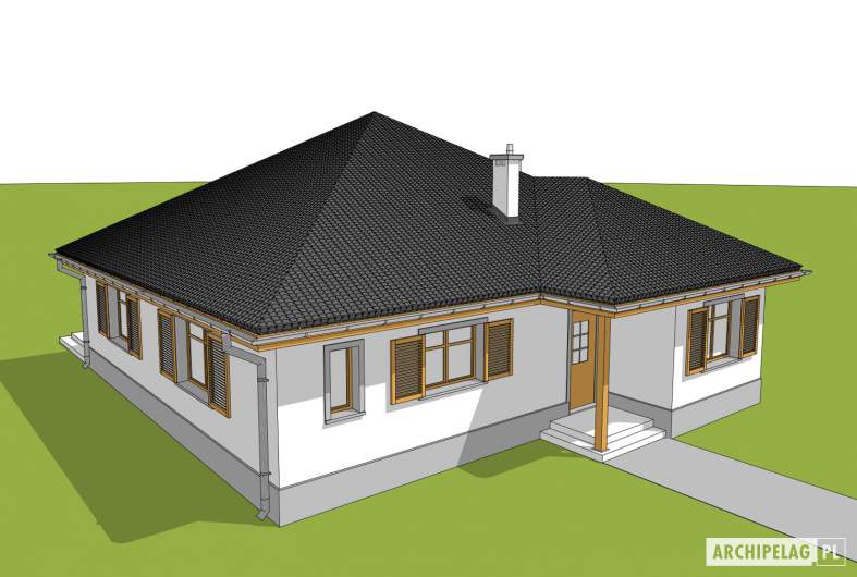 Projekt domu Wiktoria - widok z góry