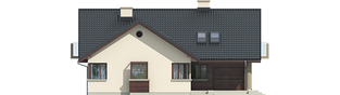 Projekt domu Malena G1 (wersja A) - elewacja frontowa