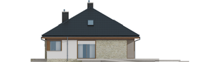 Projekt domu Flo II MULTI-COMFORT - elewacja prawa