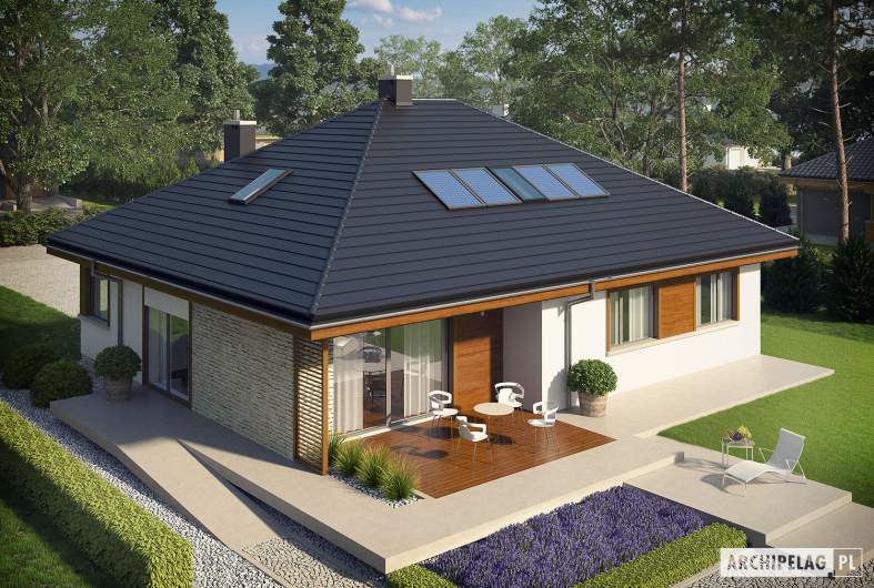 Projekt domu Flo II MULTI-COMFORT - widok z góry