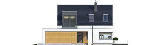 Projekt domu Edgar II G2 ENERGO PLUS - elewacja frontowa