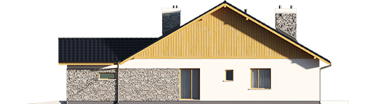 Klementine II G1 - Projekt domu Klementynka II G1 - elewacja prawa