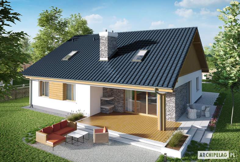Projekt domu Klementynka II G1 - widok z góry