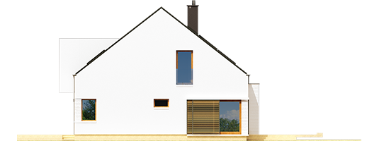 EX 9 G1 B - Projekt domu EX 9 G1 (wersja B) - elewacja prawa