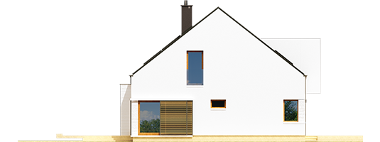 EX 9 G1 B - Projekt domu EX 9 G1 (wersja B) - elewacja prawa