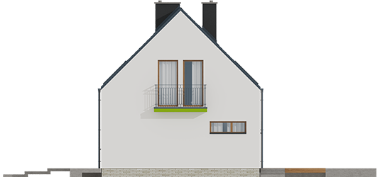 E11 II ECONOMIC - Projekt domu E11 II ECONOMIC - elewacja prawa