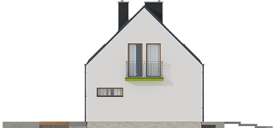 E11 II ECONOMIC - Projekt domu E11 II ECONOMIC - elewacja prawa