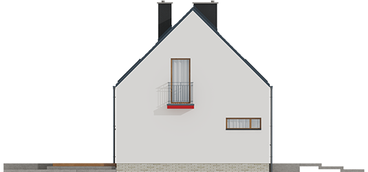 E11 II ECONOMIC - Projekt domu E11 II ECONOMIC - elewacja lewa