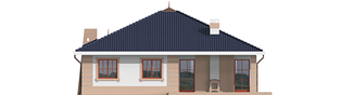 Projekt domu Irma II G1 - elewacja tylna