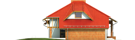 Eliza G1 - Projekt domu Eliza G1 - elewacja prawa