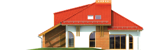 Eliza G1 - Projekt domu Eliza G1 - elewacja lewa