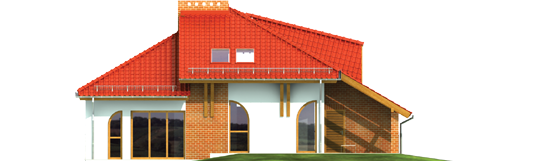 Eliza G1 - Projekt domu Eliza G1 - elewacja lewa