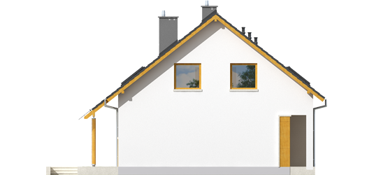 Pablo G1 - Projekty domów ARCHIPELAG - Pablo G1 - elewacja lewa