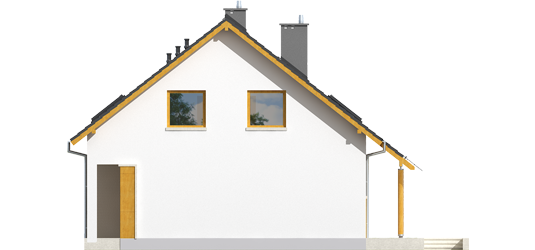 Pablo G1 - Projekty domów ARCHIPELAG - Pablo G1 - elewacja lewa