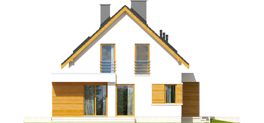 Patrick G1 - Projekt domu z poddaszem Patryk G2 - elewacja lewa