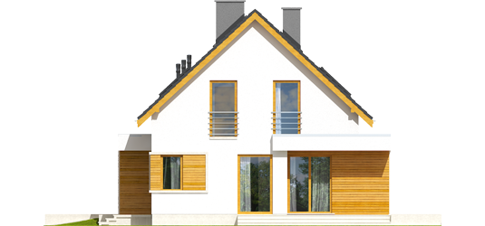 Patrick G1 - Projekt domu z poddaszem Patryk G2 - elewacja lewa