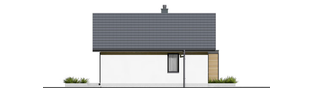 Projekt domu Mini 19 (wersja C) PLUS - elewacja lewa