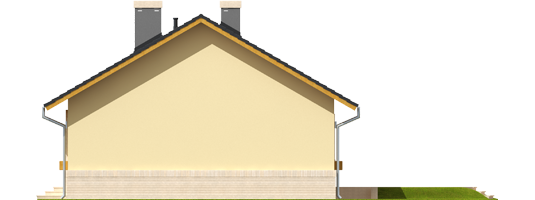 Erin - Projekty domów ARCHIPELAG - Erin - elewacja prawa