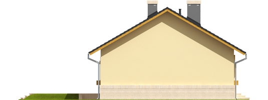 Erin - Projekty domów ARCHIPELAG - Erin - elewacja prawa