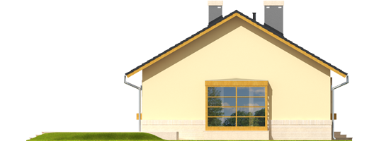 Erin - Projekty domów ARCHIPELAG - Erin - elewacja lewa