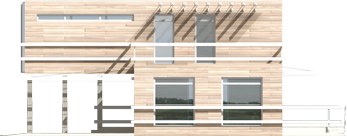 Rudolf - Projekt domu Rudolf - elewacja lewa